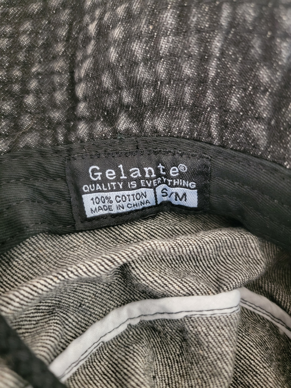 100% Cotton Washed Bucket Hat With String - Picture 2 of 4